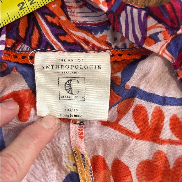 Anthropologie Claire Colin Botanical Robe - Picture 10 of 12